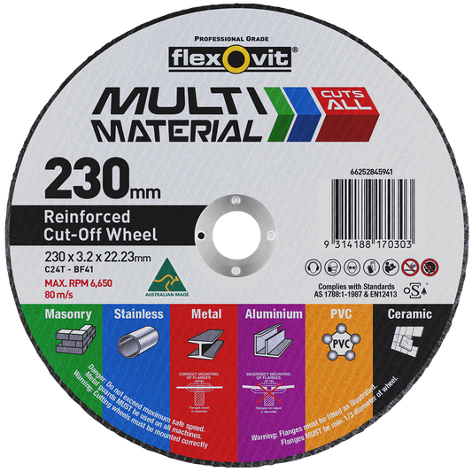 Flexovit Cut Off Wheel - 230mm x 3.2mm