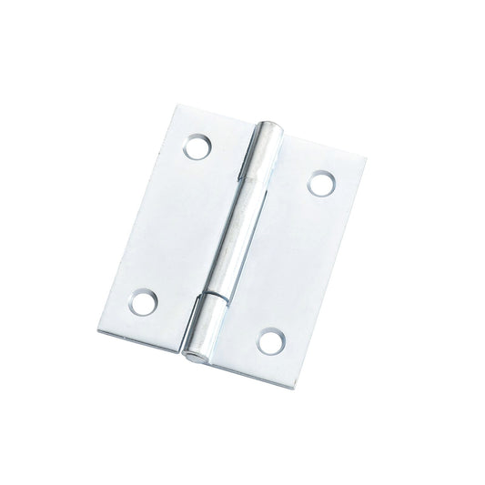 Lane Fixed Pin Butt Hinge - 50 x 40 x 1.2mm - Zinc Plated