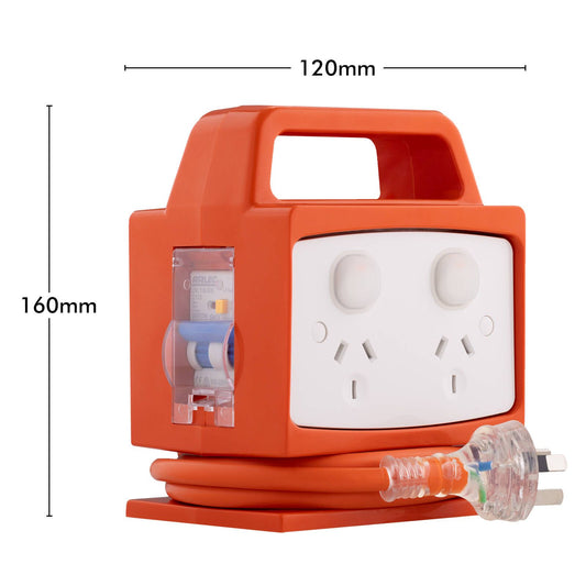 Arlec Portable Power Block - 4 Outlet - 130 x 160mm