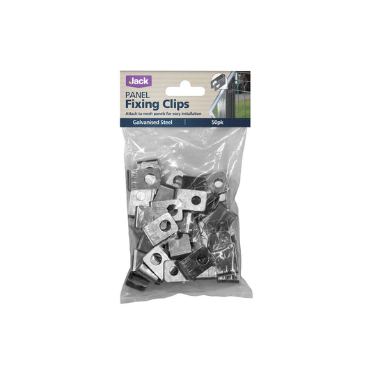 Jack Panel Fixing Clips - 50 Pack
