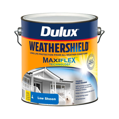Dulux Weathershield Exterior Paint - 4L - Bold Yellow Low Sheen