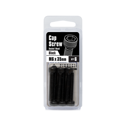 Pinnacle Black Oxide Socket Head Cap Screw - M6 x 35mm - 6 Pack