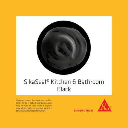 Sika Sikaseal Kitchen & Bathroom Silicone - 300ml - Black