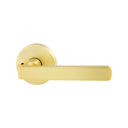 Gainsborough Avant Rivera Satin Brass Privacy Lever Set - 148 x 64mm