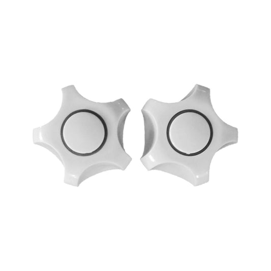 Shaw & Mason White Universal Multi Fit Tap Handles - 93 x 203mm - Pair