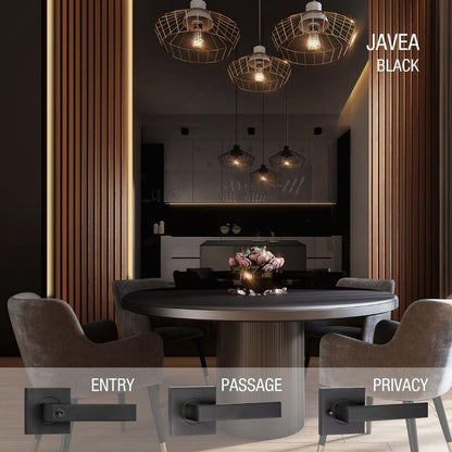 Lemaar Black Javea Security Set - 1 Pack - 65mm x 52mm x 120mm - Black