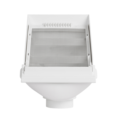 Rain Harvesting Leaf Beater Rain Head - 90mm - White - RHLB20