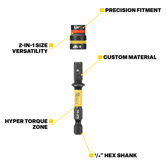 Kango HYPERTORQUE Impact Magnetic Cleanable Nut Setter 1/4" - 5/16"