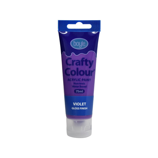 Boyle Crafty Colour Acrylic Paint - 75ml - Violet