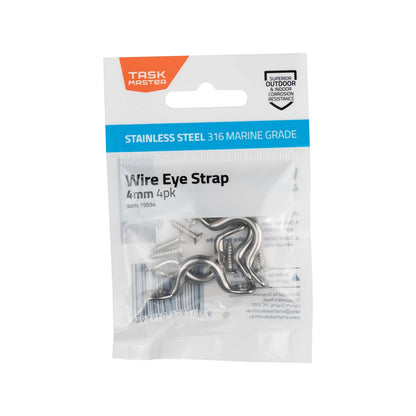 Taskmaster Wire Eye Strap - 4mm - 4 Pack