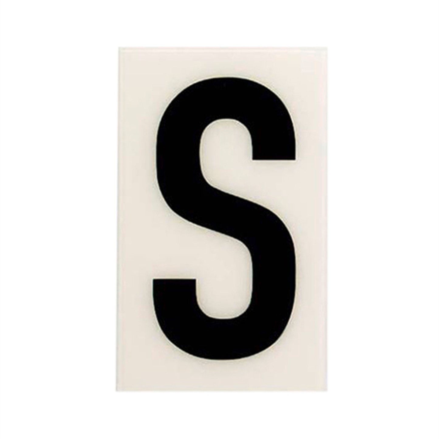 Sandleford Self Adhesive House Letter S - 85mm - White