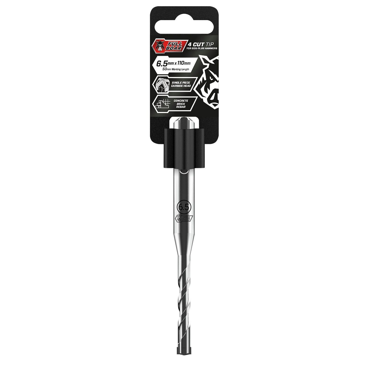 Full Boar 4 Cut Tip Drill Bit - 6.5 x 110mm