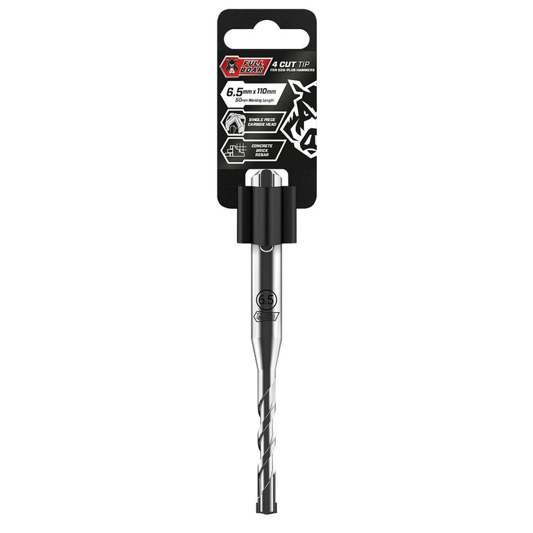 Full Boar 4 Cut Tip Drill Bit 6.5 x 110mm