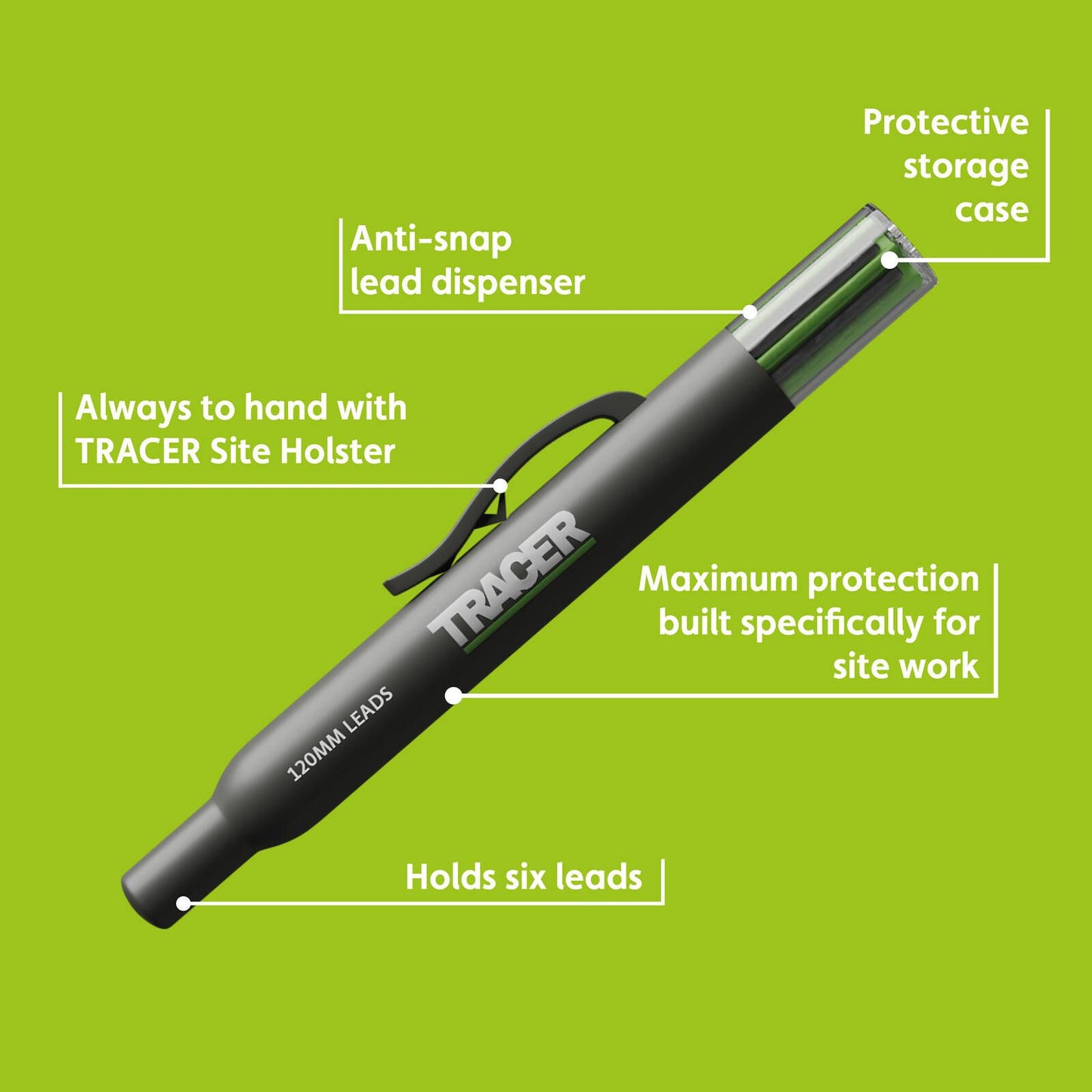 Tracer Lead Holster - 6 x 2B Leads