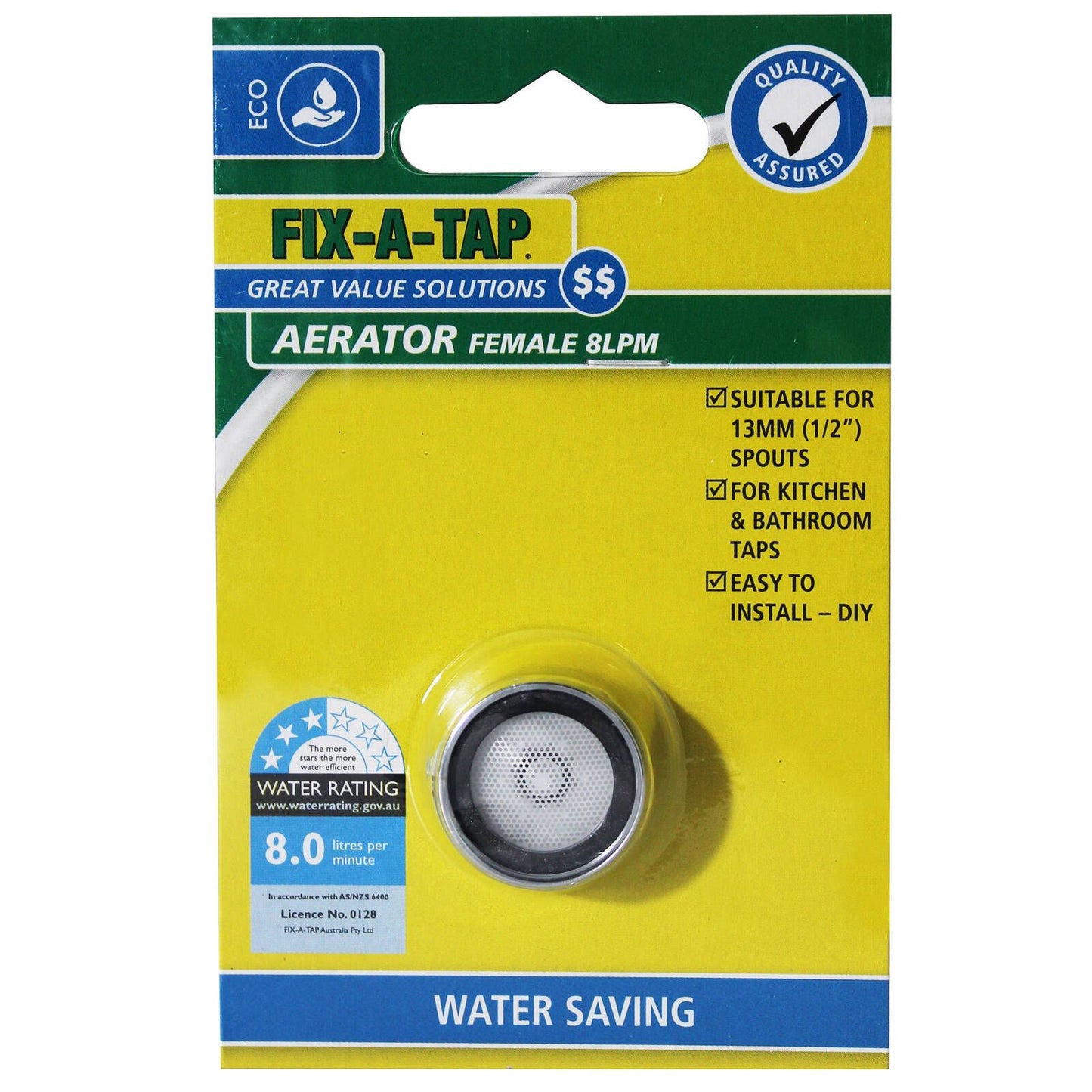 Fix a Tap Wels Female Aerator - 8L/min - 13mm
