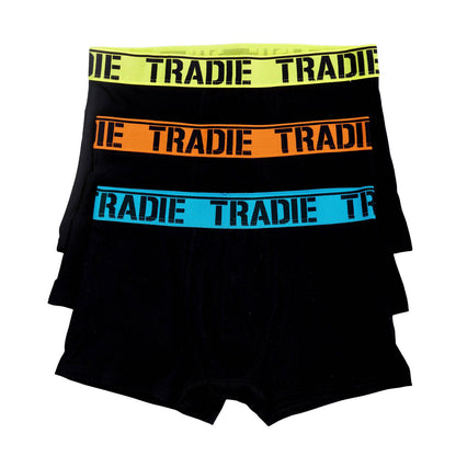 Tradie Mens Fluro Bright Trunk - Large - 3 Pack