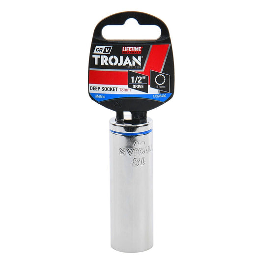 Trojan Deep Socket - 18mm - 1/2" Drive