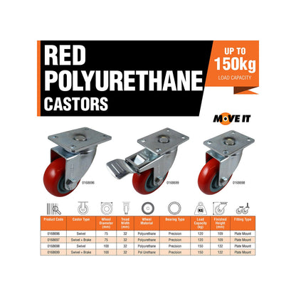 Move It Swivel Castor - 100mm - 150kg