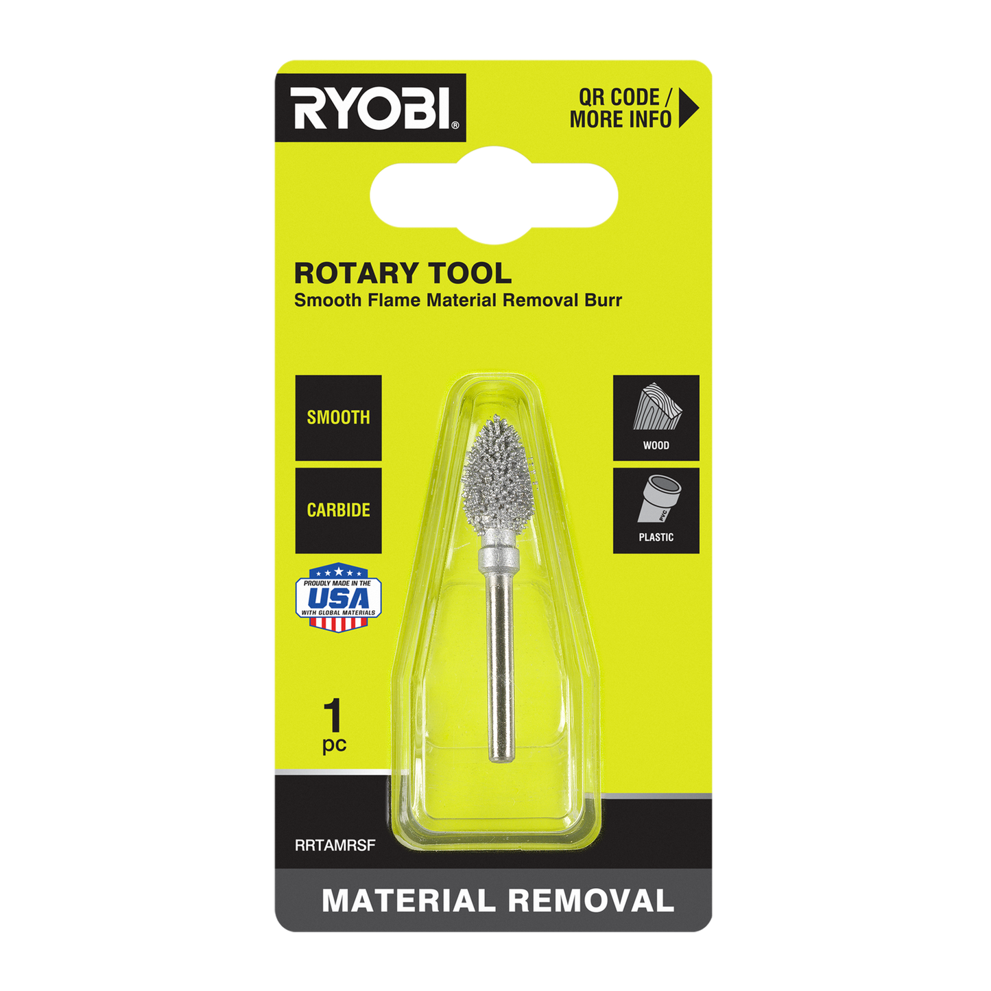 Ryobi Rotary Smooth Flame Material Removal Burr - 51 x 21 x 101mm