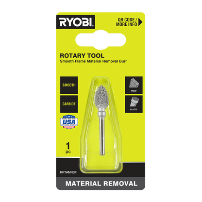 Ryobi Rotary Smooth Flame Material Removal Burr - 51 x 21 x 101mm