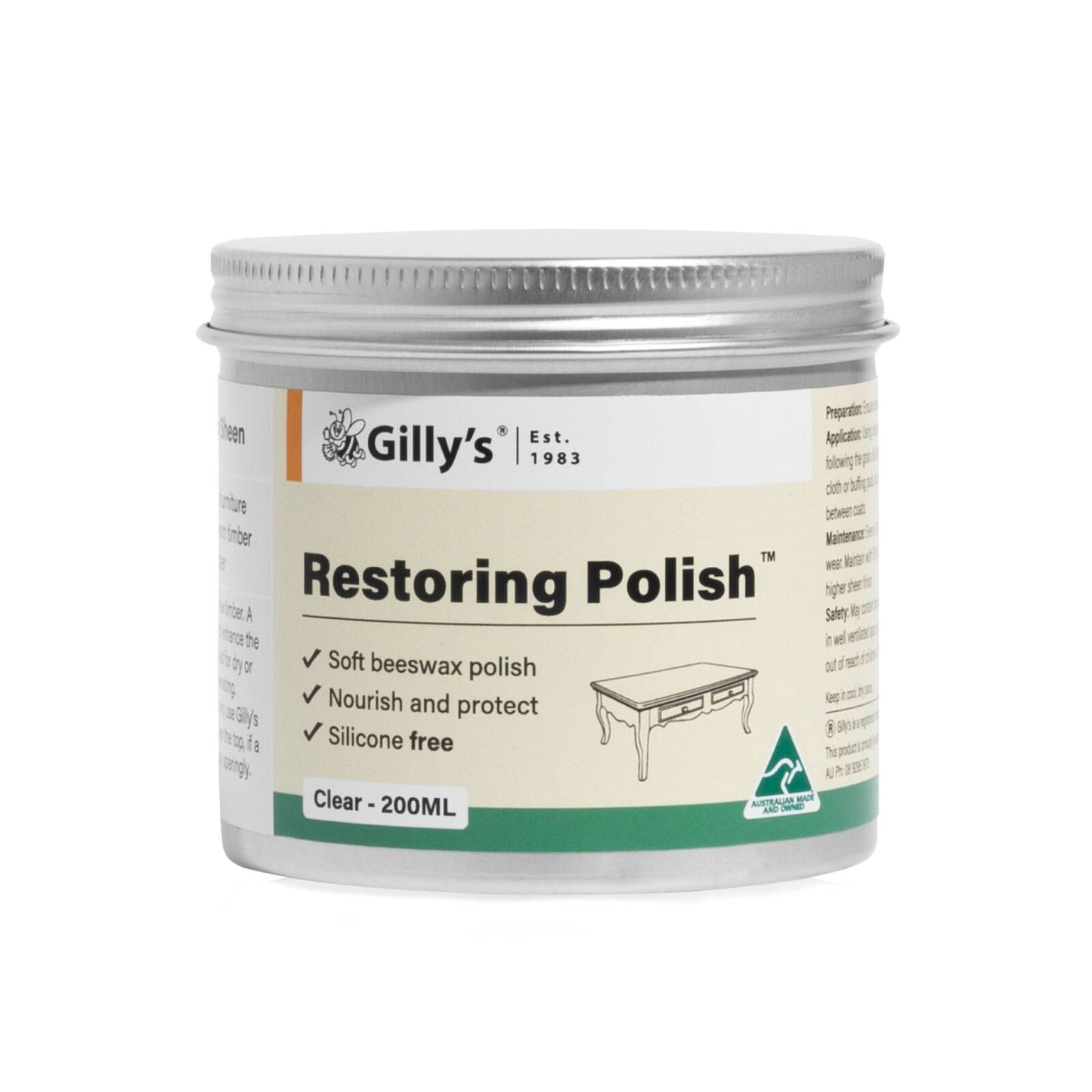 Gilly's Restoring Polish - Clear - 200ml