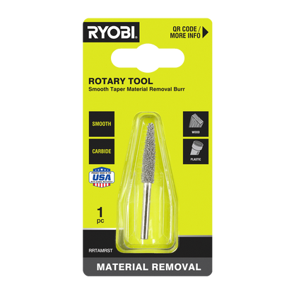 Ryobi Rotary Smooth Taper Material Removal Burr - 51 x 21 x 101mm