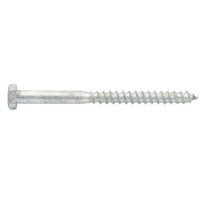 Zenith Hot Dip Galvanised Hex Head Coach Screws - M10 x 130mm - 25 Pack