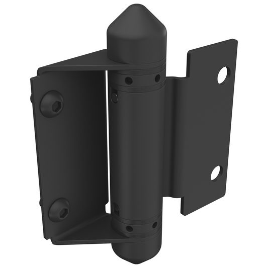 Protectoral Black Matte Glass to Wall Post Gate Hinge - 46 x 110mm