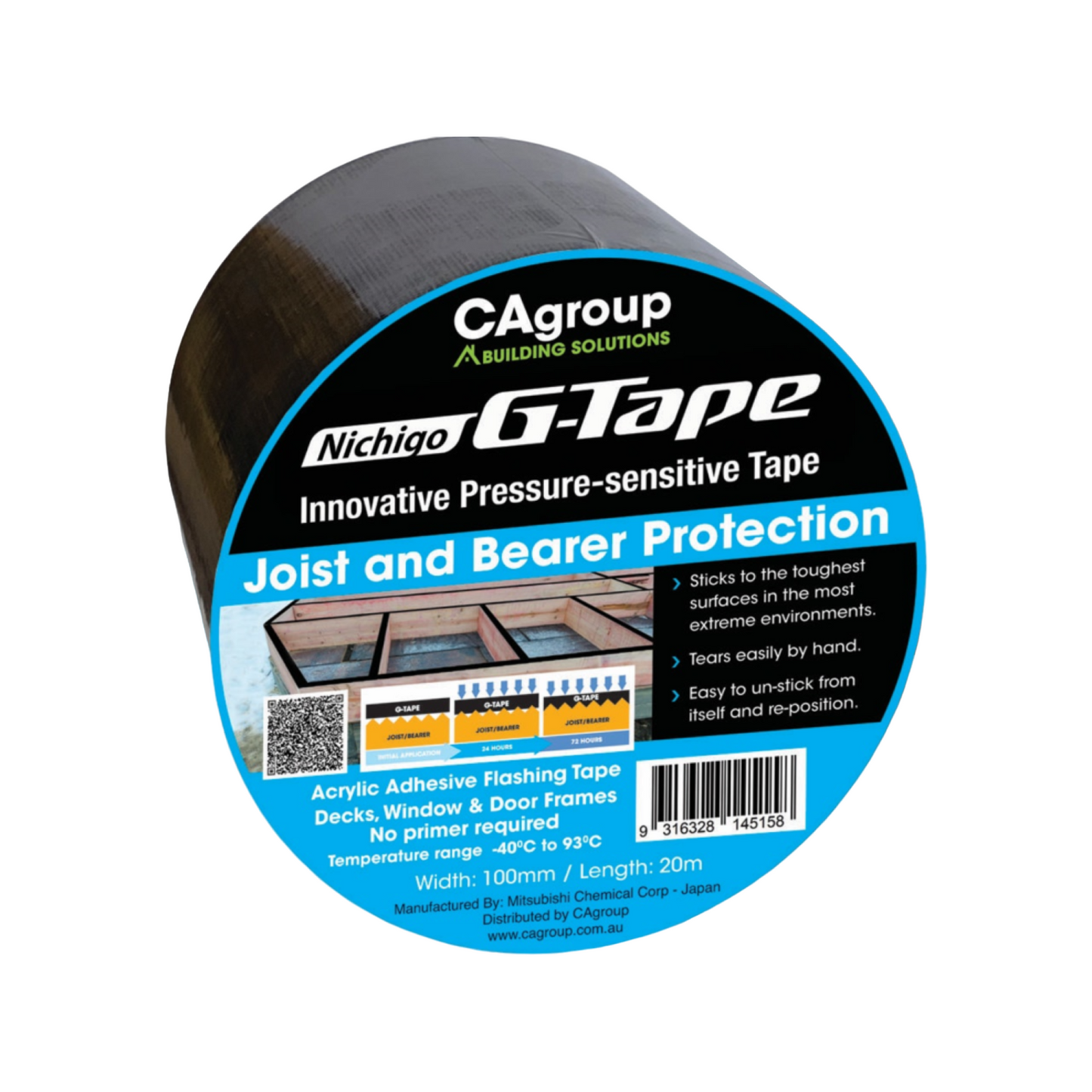Cagroup Bearer Protector Tape - 100mm x 20m