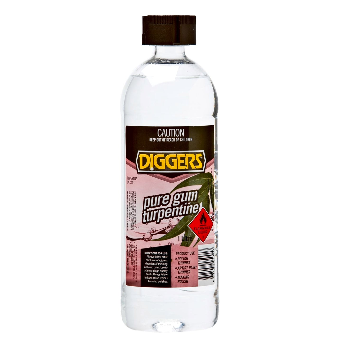 DIGGERS Pure Gum Turpentine - 1L