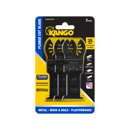 Kango Bi Metal Plunge Cut Multi Tool Blade - 35mm - 3 Pack