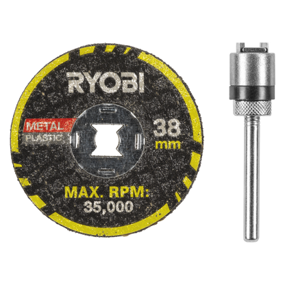 Ryobi Rotary Twist Lock Cutting Disc Starter Set - 38mm - 6 Piece