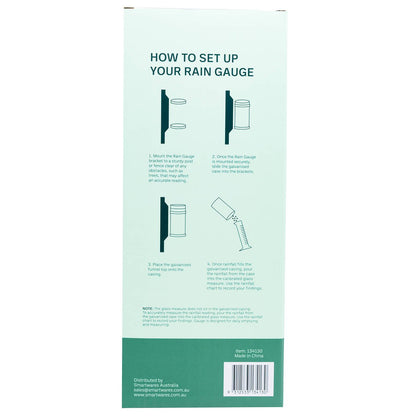 Garden Zen Rain Gauge - 130mm - Galvanised Steel - Professional Calibration