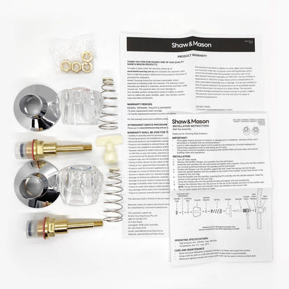 Shaw Mason Top Assembly - Clear Handle - 120 x 160mm - 2 Pack