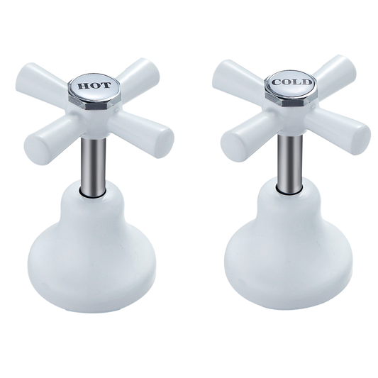 Shaw Mason White Easy Clean Basin Top Assembly - Pair