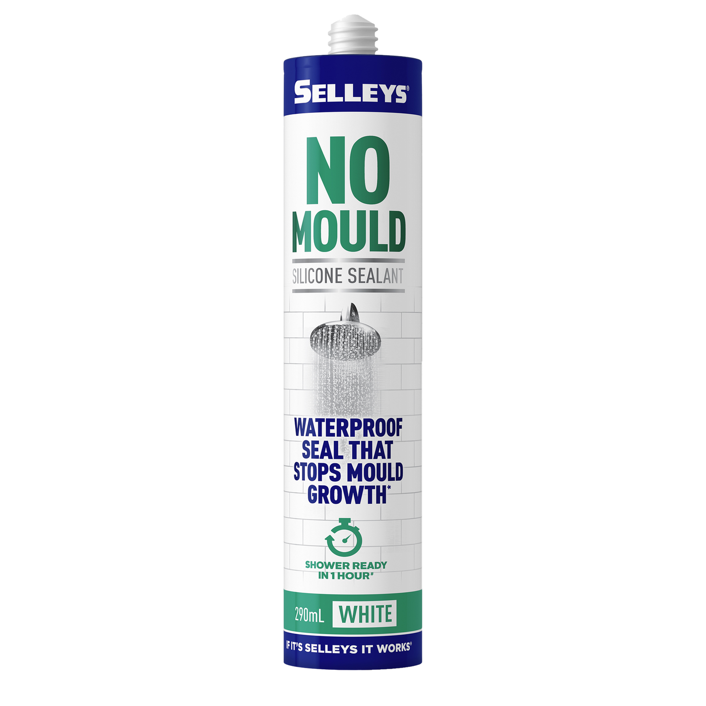 Selleys No Mould Resistant Silicone Sealant - 290ml - White