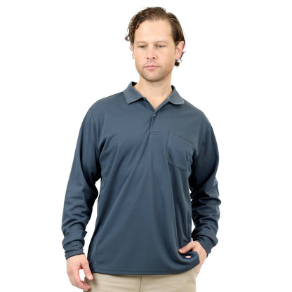 Citeco Grey Dry Fit Long Sleeve Polo - 2XL