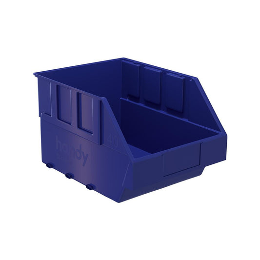 Handy Storage Plastic Storage Tote Size 40 Blue Durable Easy Access