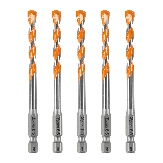 Kango Masonry Drill Bit 6.5mm x 100mm 5 Pack
