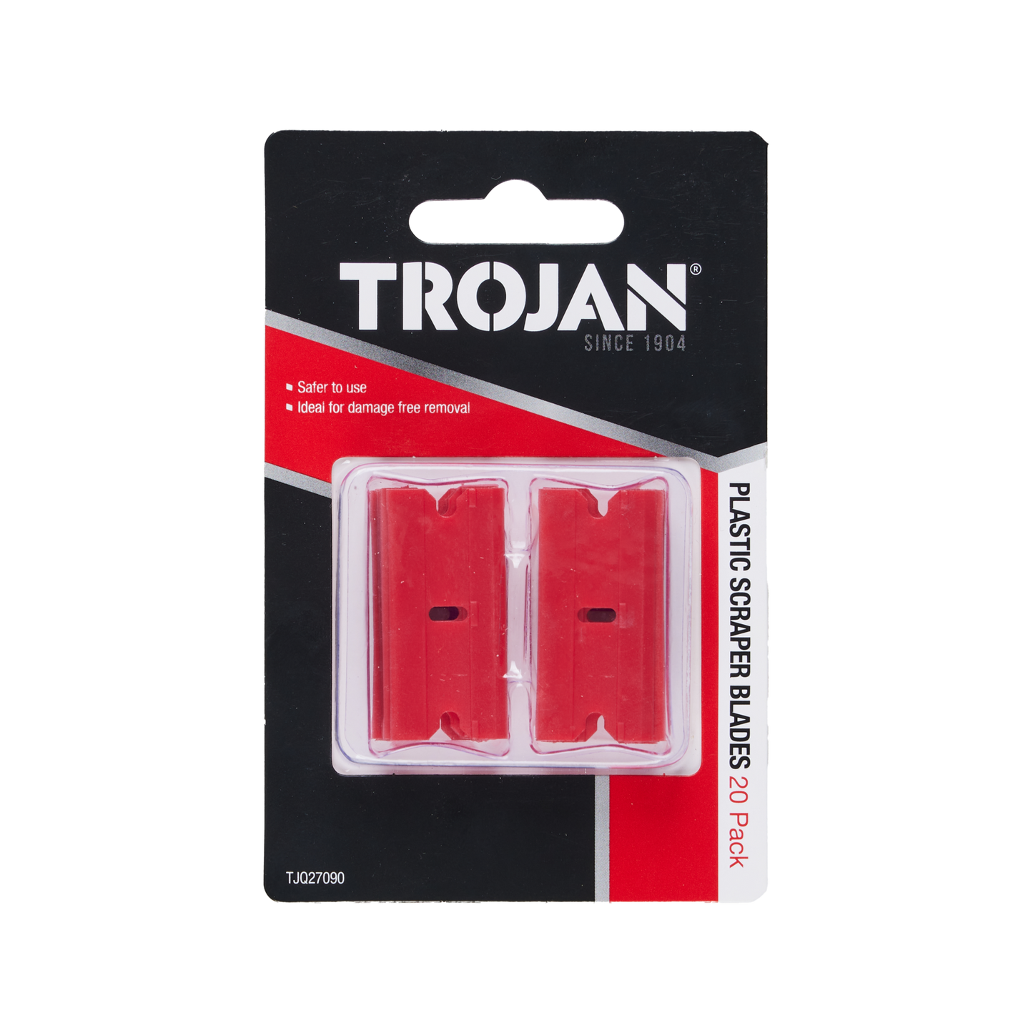 Trojan Plastic Scraper Blades - 20 Pack