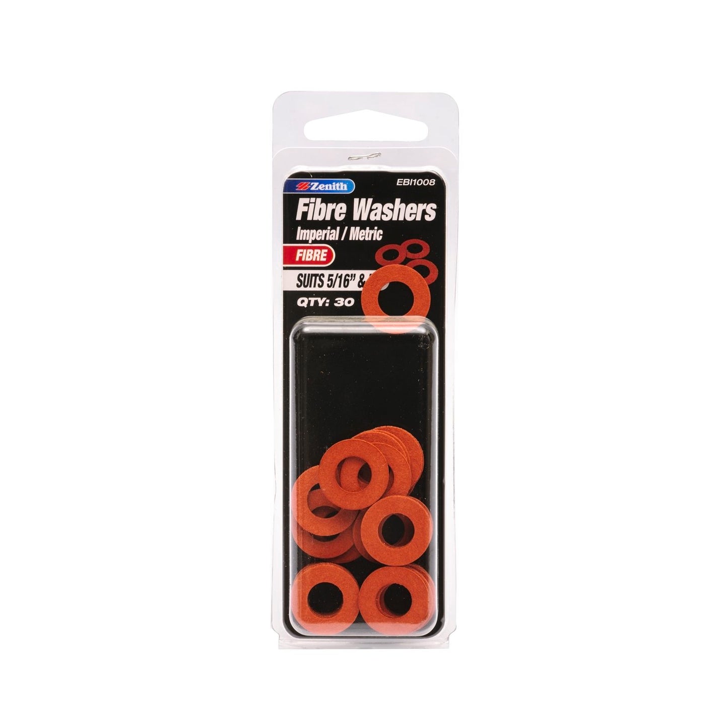 Zenith Fibre Washer - 5/16" & M8 - 30 Pack