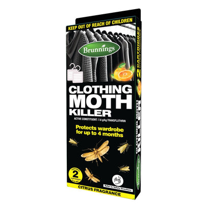 Brunnings Citrus Scented Moth Killer - 2 Pack