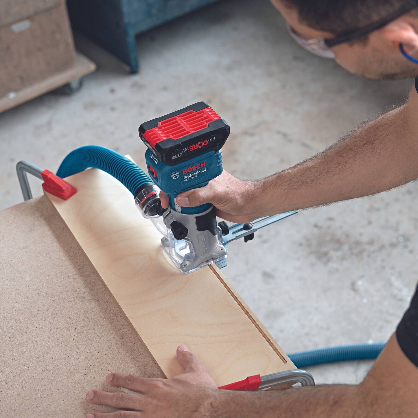 Bosch Professional Laminate Trimmer - 18V - 06016C6070 - Skin Only