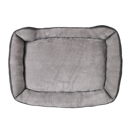 Happy Tails Large Grey Lounger Bed - 90 x 60cm