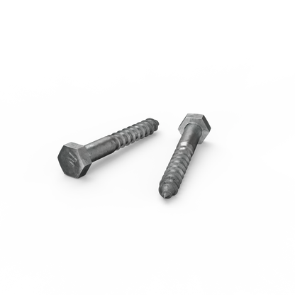 Zenith Hot Dip Galvanised Hex Head Coach Screws - M8 x 60mm - 25 Pack