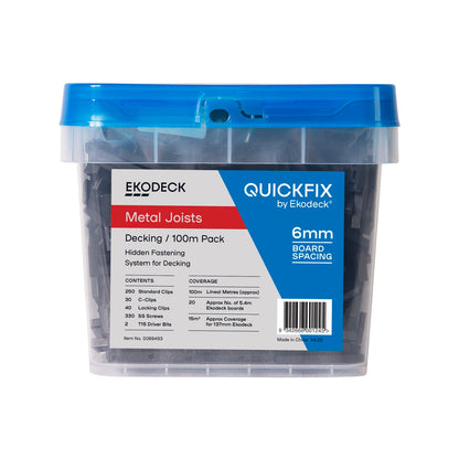 Quickfix Ekodeck Kit - 3mm - 100lm