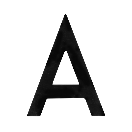 Sandleford Black Edge Letter - A - 100mm