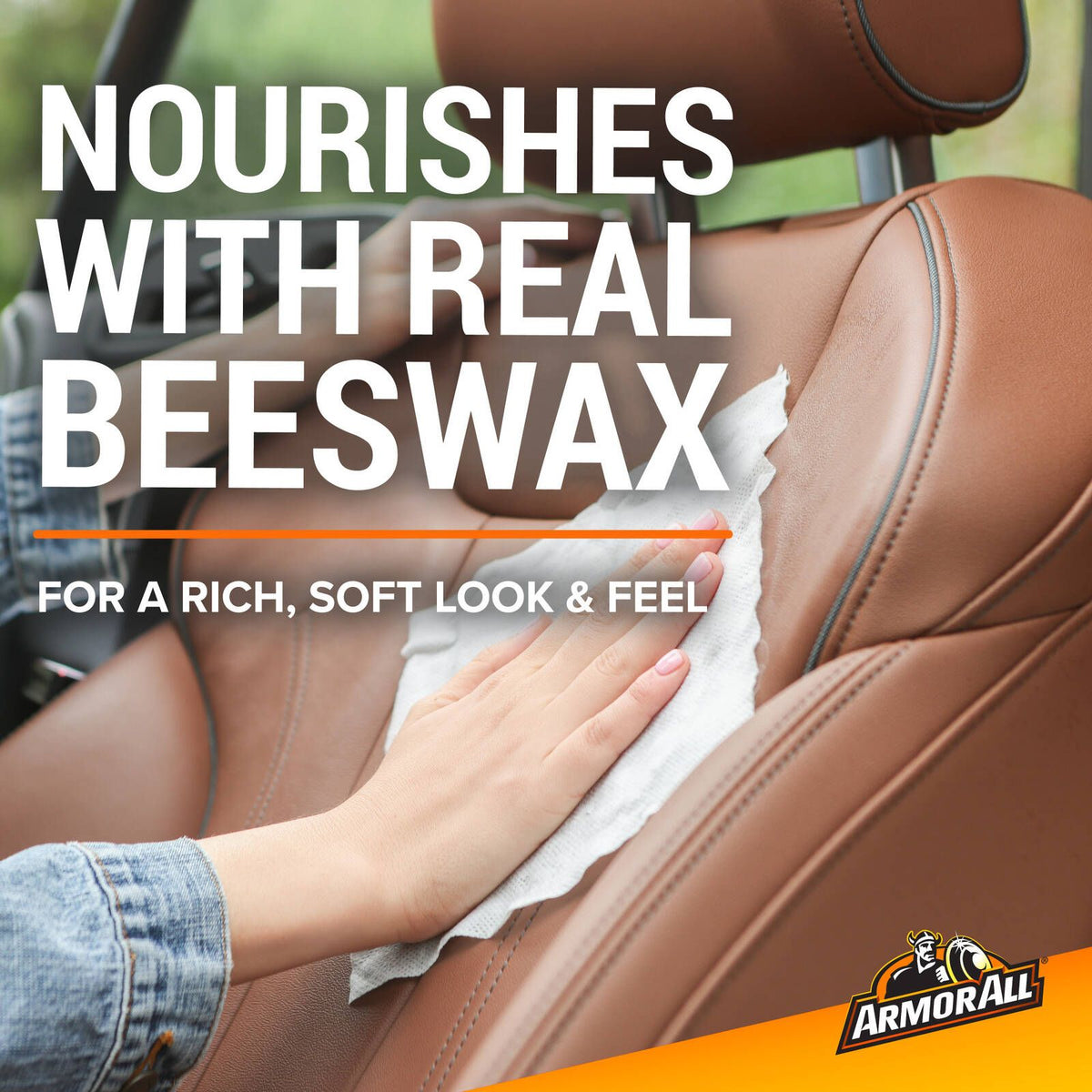 Armor All Leather Car Cleaning Wipes 24 Pack