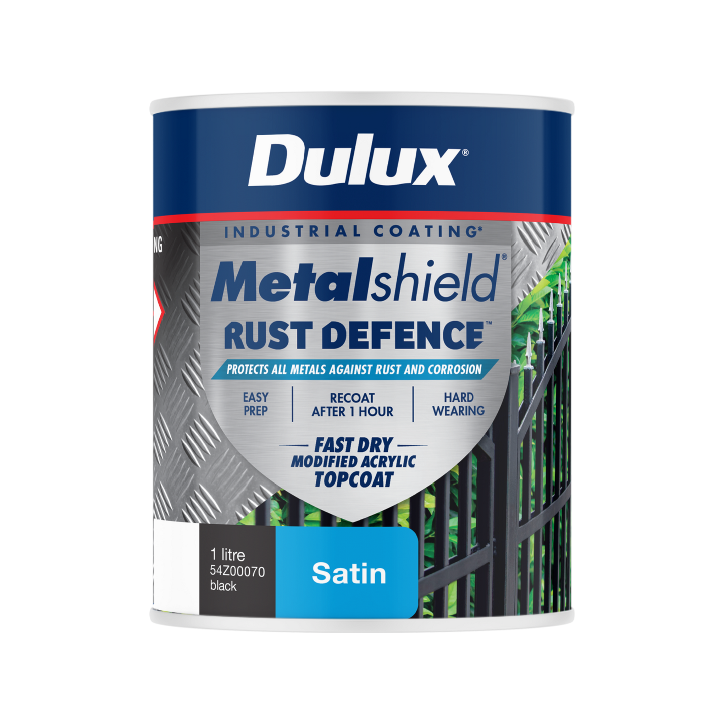 Dulux Metalshield Rust Defence - 1L - Black Satin