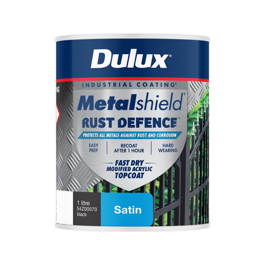 Dulux Metalshield Rust Defence - 1L - Black Satin